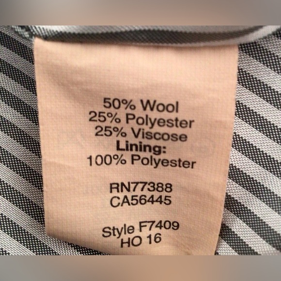 J CREW Black Wool Felt One-Button Jacket - Small / 4 US - Picture 3 of 5